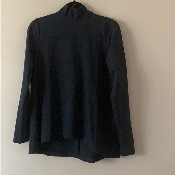VILA High Neck Clean Blouse Navy Size Small - Picture 7 of 10